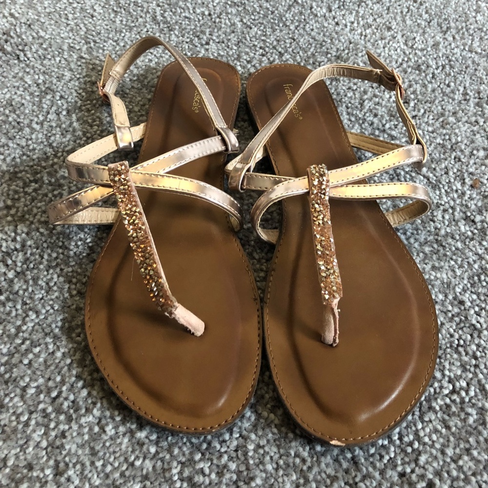 Rose Gold Francesca’s Sandals